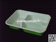 綠白三格餐盒 武漢誠鳴鑫包裝材料有限(圖)