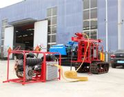 履帶氣動潛孔鉆機(jī)50米小型輕便取樣鉆機(jī) 30型液壓勘探鉆機(jī)
