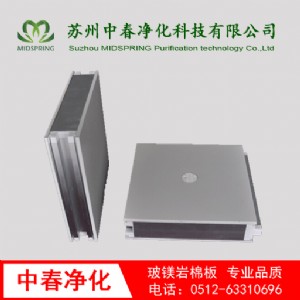 定制手工巖棉夾芯板硫氧鎂隔音防火50mm彩鋼板巖棉夾芯板